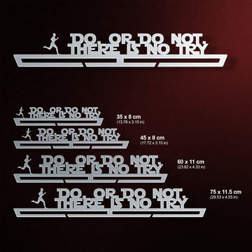 Do Or Do Not, There Is No Try Medal Hanger Display MALE Victory Medal Hangers®