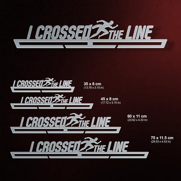 I Crossed The Line Medal Hanger Display V2-Medal Display-Victory Hangers®