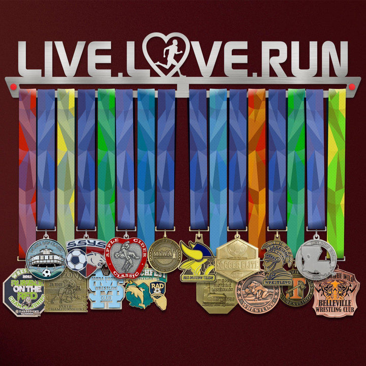Live Love Run Medal Hanger Display MALE-Medal Display-Victory Hangers®