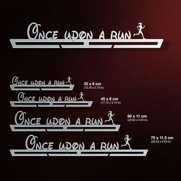 Once Upon A Run Medal Hanger Display FEMALE-Medal Display-Victory Hangers®