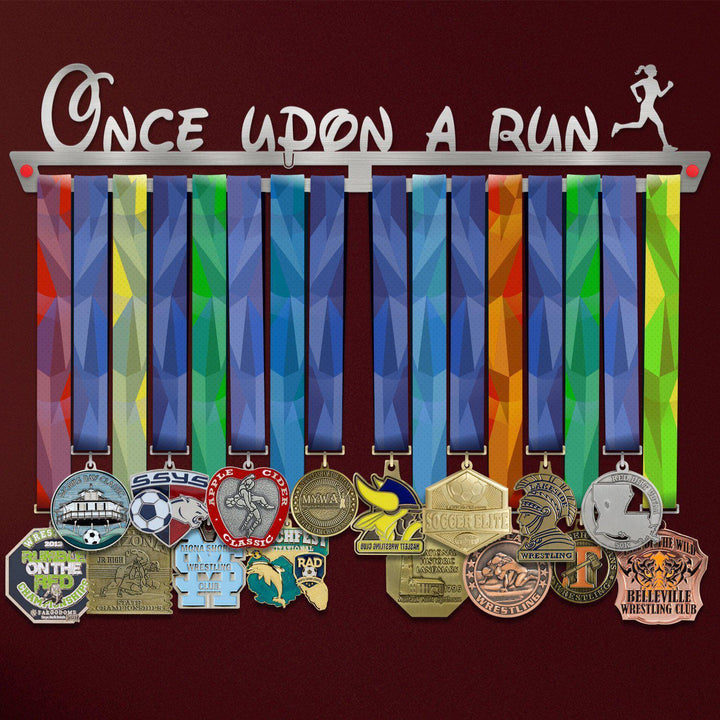 Once Upon A Run Medal Hanger Display FEMALE-Medal Display-Victory Hangers®