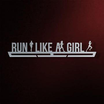 Run Like A Girl Medal Hanger Display-Medal Display-Victory Hangers®