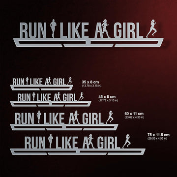 Run Like A Girl Medal Hanger Display-Medal Display-Victory Hangers®