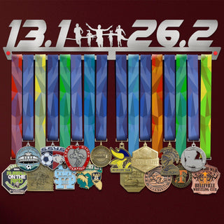 13.1 - 26.2 Running Medal Hanger Display-Medal Display-Victory Hangers®