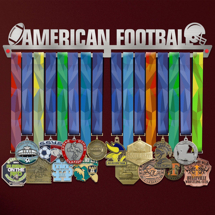 American Football Medal Hanger Display V2-Medal Display-Victory Hangers®
