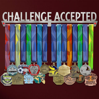 Challenge Accepted Medal Hanger Display Victory Medal Hangers®