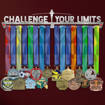Challenge Your Limits Medal Hanger Display Victory Medal Hangers®