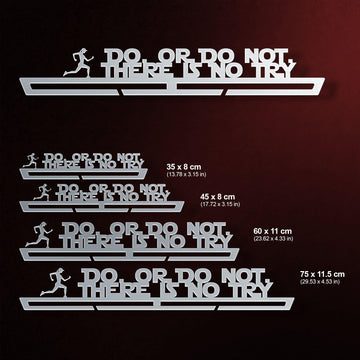 Do Or Do Not, There Is No Try Medal Hanger Display FEMALE Victory Medal Hangers®