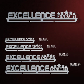 Excellence Is A Habit Medal Hanger Display Victory Medal Hangers®