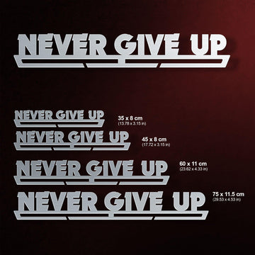 Never Give Up Medal Hanger Display-Medal Display-Victory Hangers®