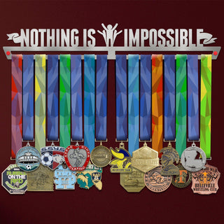 Nothing Is Impossible Medal Hanger Display v2 Victory Medal Hangers®