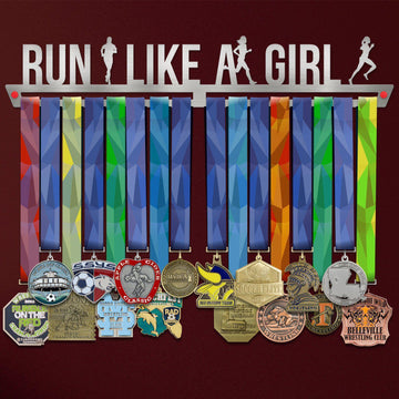 Run Like A Girl Medal Hanger Display Victory Medal Hangers®