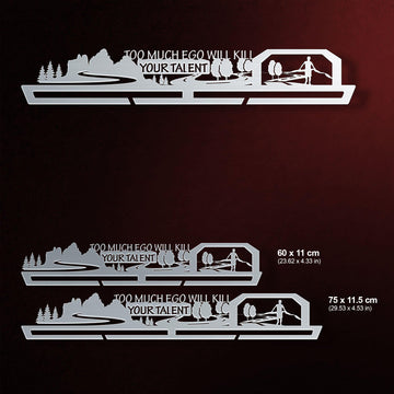 Too Much Ego Will Kill Your Talent Medal Hanger Display Victory Medal Hangers®