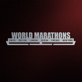 World Marathons Majors Medal Hanger Display Rack V1